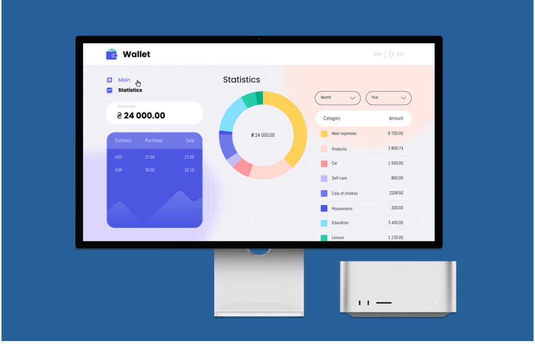 Wallet-application for personal budget tracking